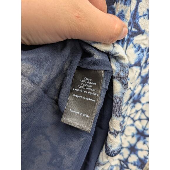 Anthropologie ASTR The Label Blue/ White Midi Dress Size Medium NWT - Picture 11 of 12